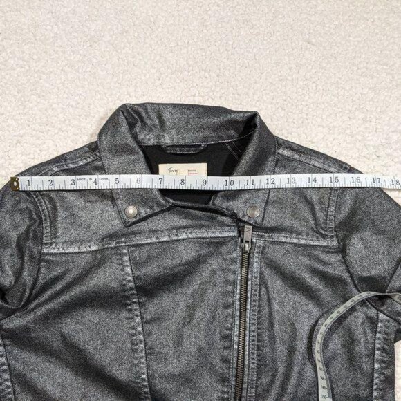 Vince Camuto‎ Two women's metallic moto crop jacket S - Picture 5 of 11